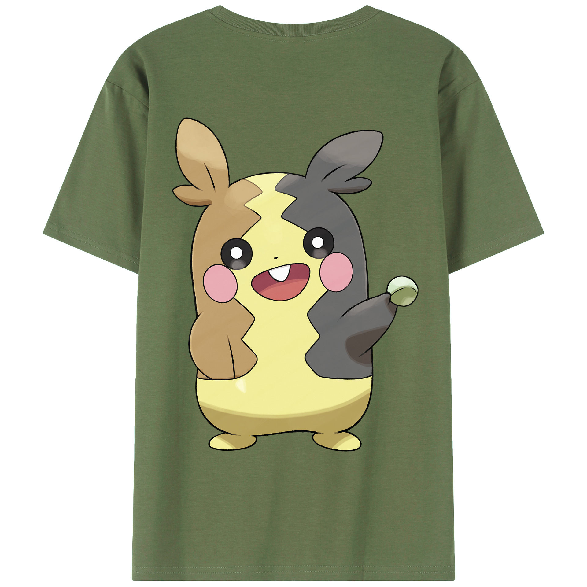 （画像用） ポケットモンスター Pokémon 綿100％ メンズ半袖Tシャツ（バックプリント） 通気性